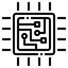 Computer technology icon symbol vector image. Illustration of the dekstop monitor display design image