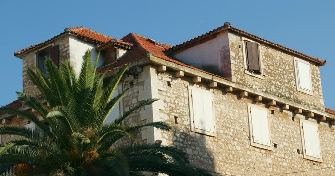 Supetar town on Brac Island, Croatia