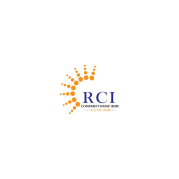  RCI letter technology logo design on white background. RCI logo. RCI creative initials letter IT logo concept. RCI letter design, RCI.
