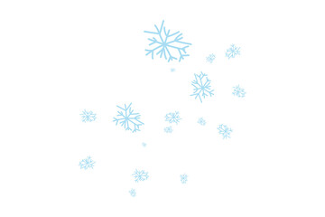 snowflakes on a white background