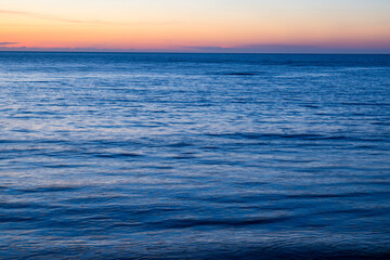 Beautiful sunset over the sea