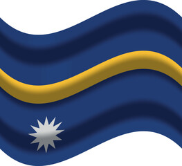nauru flag with wind ico