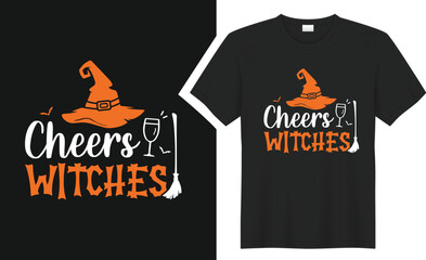 Cheers witches T-shirt design. 