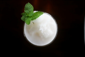 coconut smoothie or coconut juice , coconut milk