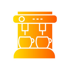 coffee machine gradient icon