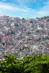 Rocinha Favela Sao Conrado Rio de Janeiro Brazil