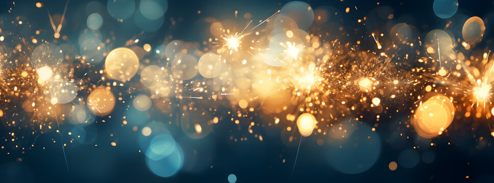 bright celebratory background Bokeh