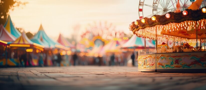 Fair with blurred background