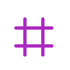 Purple Hashtag icon 