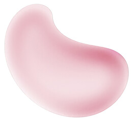 Vibrant Neon 3D Fluid Shape - Glowing and Luminous Abstract Form with Fluid Movement on Transparent PNG Background 