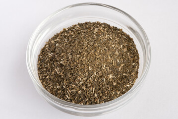 Dried Kelp Herb in a Bowl