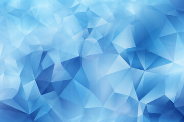 Abstract blue triangle background  - Generative AI illustration  