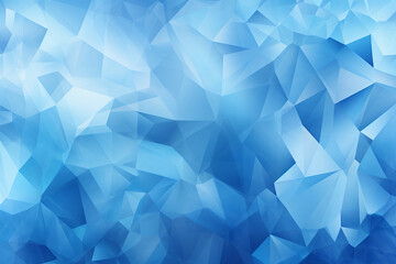 Abstract blue triangle background  - Generative AI illustration  