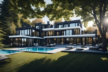New luxury home in a Montreal suburb