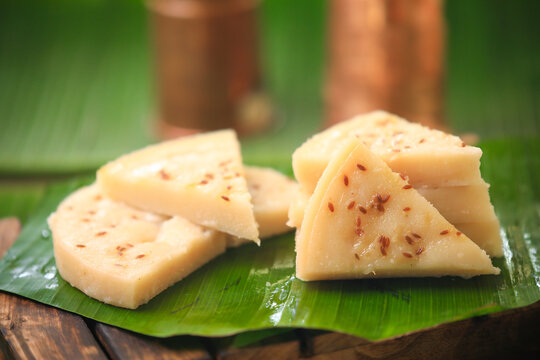 kinnathappam kerala famous snack recipe closeup with selective focus and blur