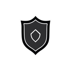 Vector shield icon. Сryptocurrency protection sign. Reliability crypto wallet