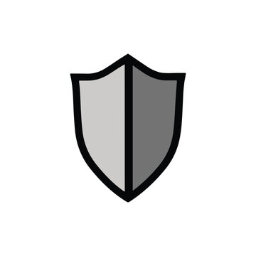 Vector shield icon. Сryptocurrency protection sign. Reliability crypto wallet