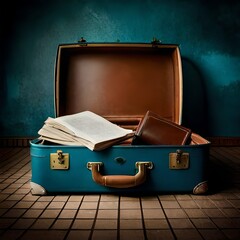 old suitcase Created using generative AI tools
