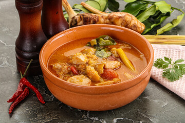 Thai traditional Tom Yum with chicken