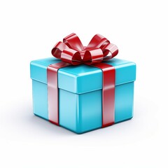 Fototapeta premium gift box isolated on white