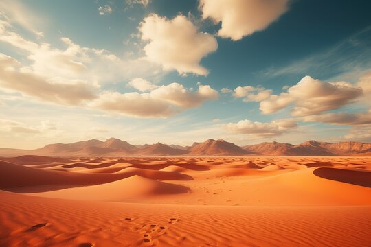 Vast desert landscape, Desert Dreams, Arid Beauty, Dunes and Sands, Desert Exploration, Unique Ecosystems, Landscape Photography