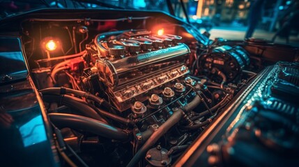 Fototapeta premium Revolutionizing the Future: Unleashing the Power of Cutting-Edge Computer Technology and Electronic Engineering, generative AI