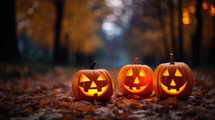 Halloween Pumpkins Generative Ai