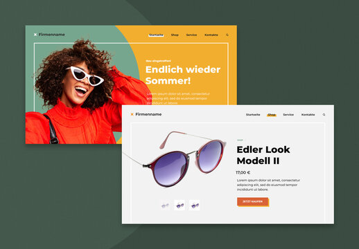 Webseiten-Layout f&uuml;r mehrere Ebenen (Registerkarten)