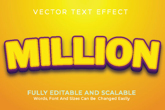 text effect ilustration, text effect ilustration font, Editable text style effect 