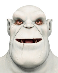 Green Orc Cartoon Happy 