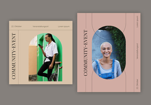 Social-Media-Set f&uuml;r Community-Events