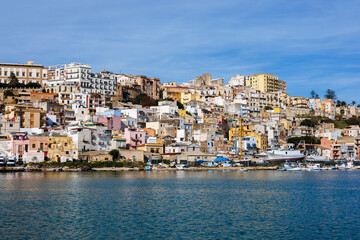 Fototapeta na wymiar The harbour of the old town of Sciacca in Sicily