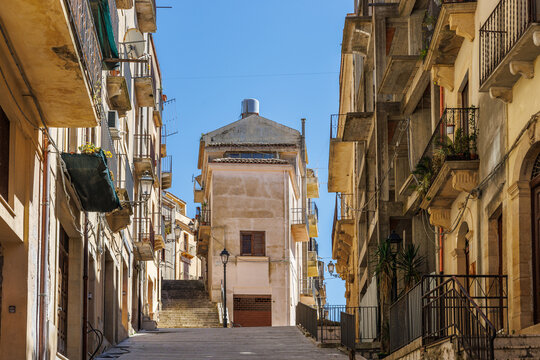 The ancient town of Salemi on the island of Sicily