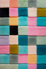 Fototapeta premium Soft Elegance: Fluffy Moquette Pattern in High-Definition, Generative AI