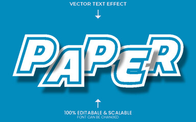 Fototapeta premium Vector 3D Paper Cutout Shadow Text Effect and paper work style image