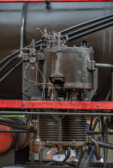 Fototapeta premium Old steam train Poprad Valley , Żegiestów, Poland. EU