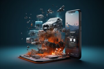 phone in fire, Generative AI