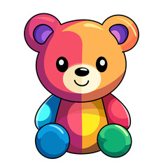Rainbow Teddy Bear