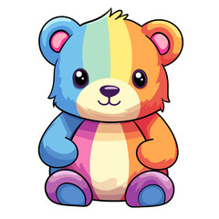 Rainbow Teddy Bear