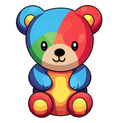 Rainbow Teddy Bear