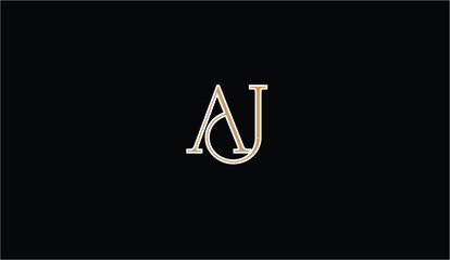AJ, JA, A, J Logo Letter Monogram