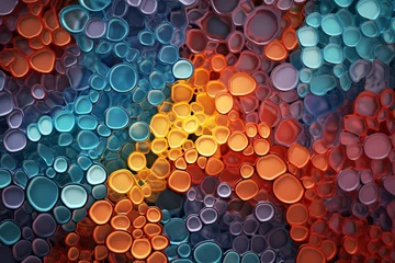 Zelfklevend Fotobehang abstract colorful background, Generative AI © ITAUANA