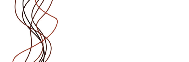 Abstract line art wavy flowing pattern isolated on white background vector illustration good for wallpaper, backdrop, banner, and design template