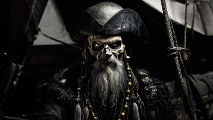 Cursed pirate, close up