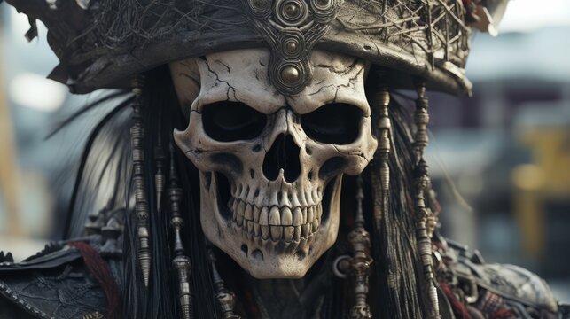 Cursed pirate, close up