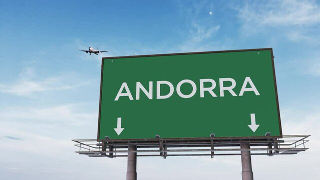 ANDORRA highway sign 4K