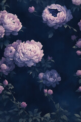 Obraz premium pink rose in water