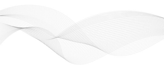 Modern vector background with grey wavy lines.