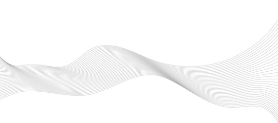 Modern vector background with grey wavy lines.