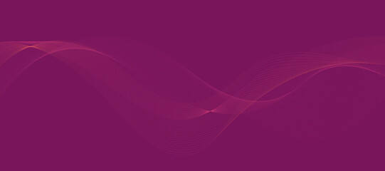 Modern vector purple background with purple  wavy lines.